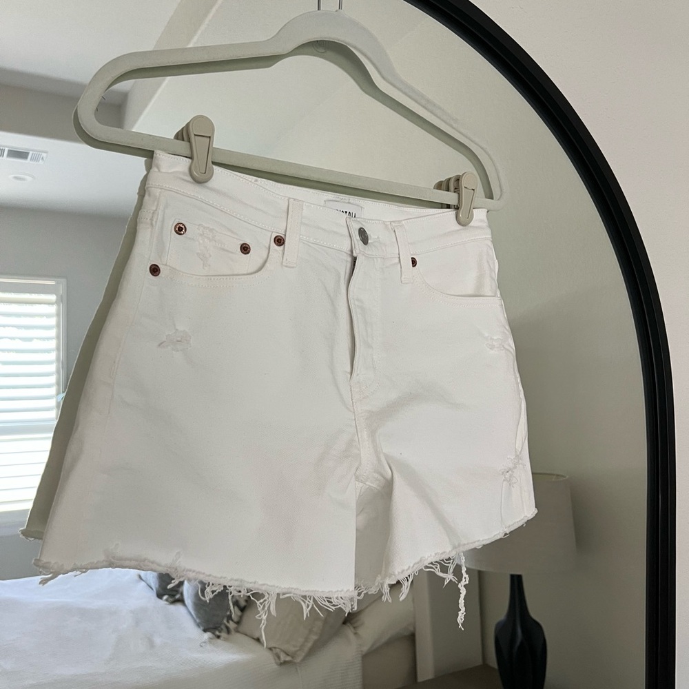 Pistola Relaxed Mid Rise Cutoff Denim Shorts SZ 25